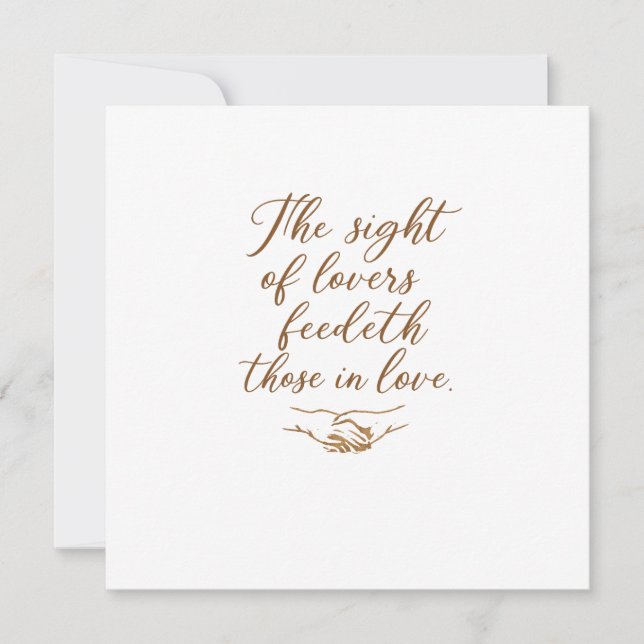 Convites The Sight of Lovers  (Frente)