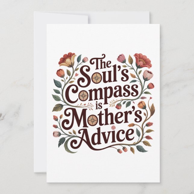 Convites The Soul's Compass Is Mother's Advice (Frente)