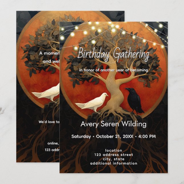 Convites The Tree Between Worlds | Tree of Life R&B (Frente/Verso)