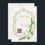 Convites The Tropical Imperial Bamboo Garden Wedding<br><div class="desc">Thank You Card. Check out other items in this matching suite.</div>
