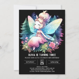 Convites Theme Fairy Birthday