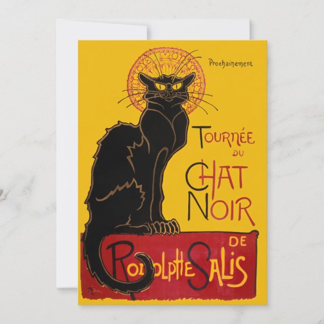 Convites Theophile Steinlen - Le Chat Noir Vintage (Frente)