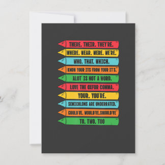 Convites There Their They're English Grammar Teacher