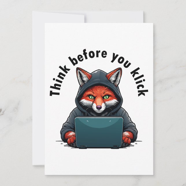 Convites Think before you click - Cyber Security (Frente)