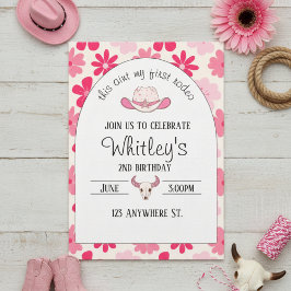 Convites this aint my first rodeo. 2nd birthday invitation