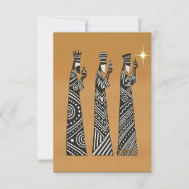 Convites Three Wise Men Black & White Christmas Nativity