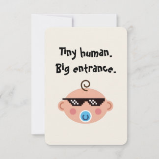 Convites Thug life baby invitations 