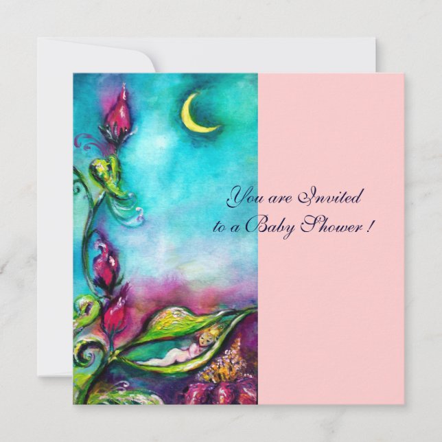 CONVITES THUMBELINA, CHÁ DE FRALDAS (Frente)