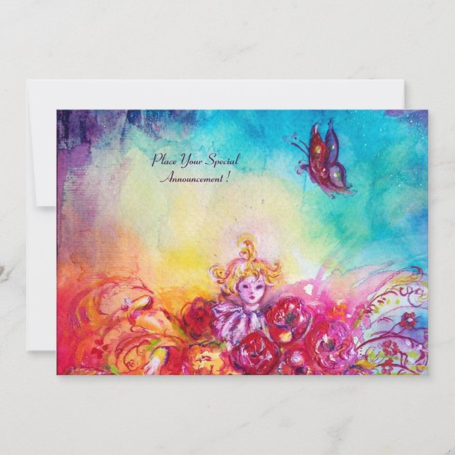 CONVITES THUMBELINA, FLOWER BASKET E BUTTERFLY (Frente)