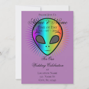 Convites Thunder_Cove da Cabeça da Alienígena de Piscar e