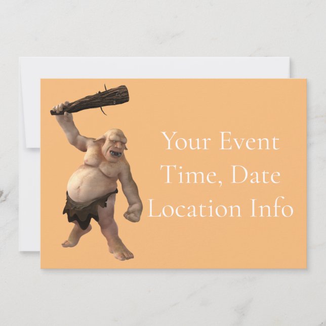 Convites Thunder_Cove do Troll Feio (Frente)