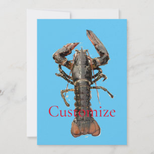 Convites Thunder_Cove, lagosta fresca de madeira