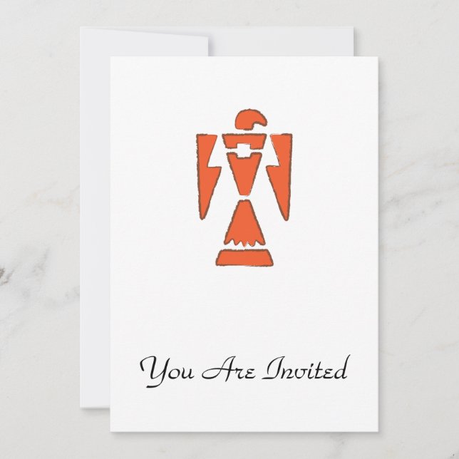 Convites ThunderBird - Design do Sudoeste da Índia (Frente)