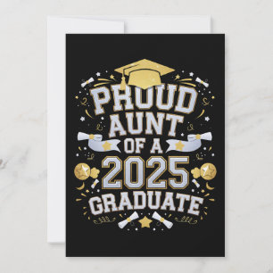 Convites Tia Orgulhosa De Um Formando Em 2025 Graduação Fam