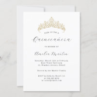 Tiaras Simples e Modernas para Quinceanera 