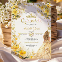 Tiaro Floral Borboletas Dourado Amarelo Quinceañer