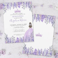 Tiarra de Purpurina de Lilás Roxo Quinceañera Flor