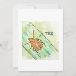 Convites Tick Greeting Card