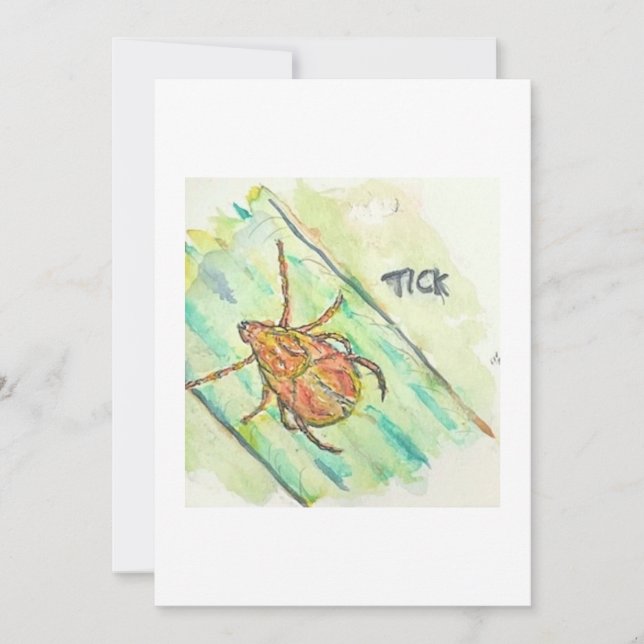Convites Tick Greeting Card (Frente)