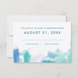 Convites Tie Dye Bat Mitzvah Rsvp Azul