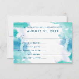 Convites Tie Dye Bat Mitzvah Rsvp Azul