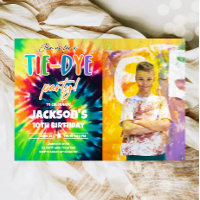 Tie Dye Party Hippy Bright Colors Boy Birday