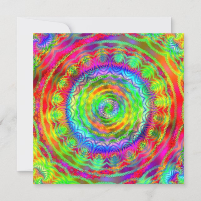 Convites Tiedye Alvo (Frente)