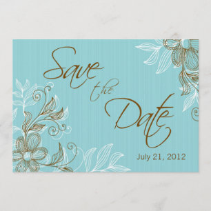 Convites Tiffany Floral Casamento Save The Date
