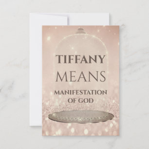 Convites Tiffany Name Significa Glitter Rosa Sweet 16th