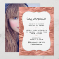 Tigre rosa Gold Tigre Qualquer Idade Aniversário