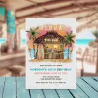 Tiki Beach Bar | Aniversário de pôr do sol no mar
