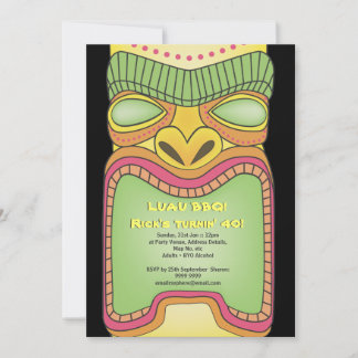 Convites Tiki Luau Hawaiai, Partido Tema Tropical Havaiano