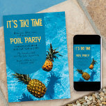 Convites Tiki Time Piscina ou qualquer idade Aniversário<br><div class="desc">Piscina Tiki Time Convite de festas com água piscina e ananases. O design é perfeito para um convite de festas de verão na piscina e fácil de editar para um aniversário de 30 anos ou qualquer outra idade, beba de formando, coquetel etc. designs de alternativo podem ser encontrados na minha...</div>