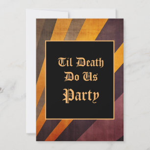 Convites Til Death Do U Party Halloween Invitation