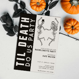 Convites Til Death Do U Party Skelorette Casal Bachelorette