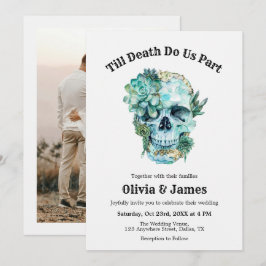 Convites Til Death Do Us Part Photo Halloween Wedding