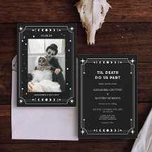 Til Death Do Us Part Photo Halloween Wedding
