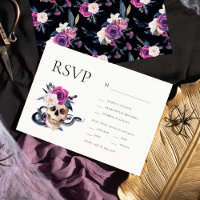 'Til Death Do We Part Purple & Black RSVP