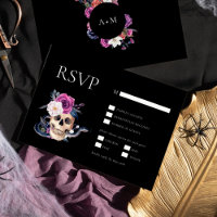 'Til Death Do We Part Purple & Black RSVP