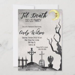 Convites Til Death Do We Party Festa de solteira