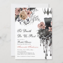 Til Death Nos Chá de panela Rosa De Halloween