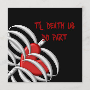 Convites Til Death Nós Fazemos Casamento De Estilo De Gót