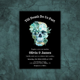 Convites Til Death Nos Parte Do Casamento De Halloween Góti