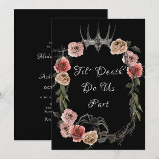 Convites Til Death Nos Rosa Halloween Legant Gothic