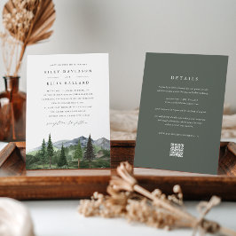 Convites Timberline | All-in-One Forest & Mountain Wedding