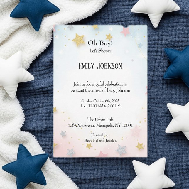 Convites Timeless Baby Shower Invite for Her or Him (Criador carregado)