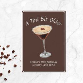 Convites Tini Bit Antigo - Tema Espresso Martini
