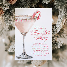 Convites ‘Tini Bit Merry Candy Cane Martini Festa de Natal