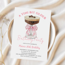 Tini Bit Older Chic Espresso Martini Aniversário