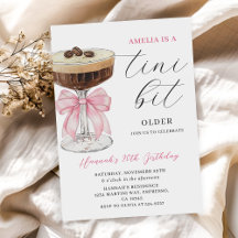 Tini Bit Older Chic Espresso Martini Aniversário